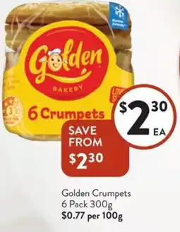 Foodworks Golden Crumpets offer