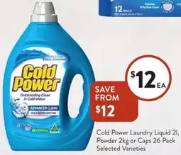 Foodworks Cold Power Laundry offer