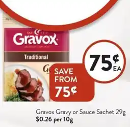 Foodworks Gravox Gravy or Sauce Sachet offer