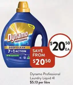Foodworks Dynamo Professional Laundry Liquid offer