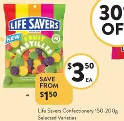 Foodworks Life Savers Confectionery offer