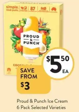 Foodworks Proud & Punch Ice Cream offer
