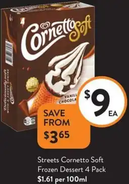 Streets Cornetto Soft Frozen Dessert