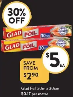 Foodworks Glad Foil offer