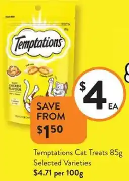 Foodworks Temptations Cat Treats offer