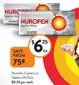Foodworks Nurofen Caplets or Tablets offer