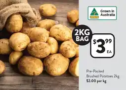 Foodworks Pre-Packed Brushed Potatoes offer