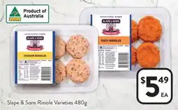 Foodworks Slape & Sons Rissole Varieties offer