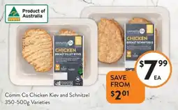 Foodworks Comm Co Chicken Kiev and Schnitzel offer