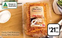 Foodworks Family Chef Australian Smoky BBQ Pork Loin offer