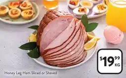 Foodworks Honey Leg Ham Sliced or Shaved offer