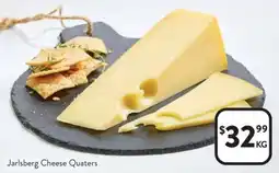 Foodworks Jarlsberg Cheese Quaters offer