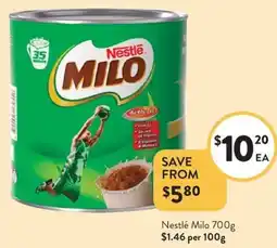 Foodworks Nestlé Milo offer