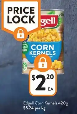 Foodworks Edgell Corn Kernels offer