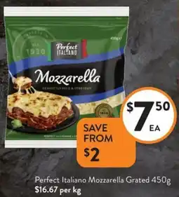 Foodworks Perfect Italiano Mozzarella Grated offer