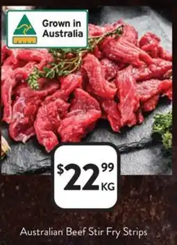Foodworks Australian Beef Stir Fry Strips offer