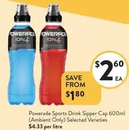 Foodworks Powerade Sports Drink Sipper Cap offer