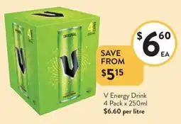 Foodworks V Energy Drink offer