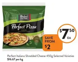 Foodworks Perfect Italiano Shredded Cheese offer