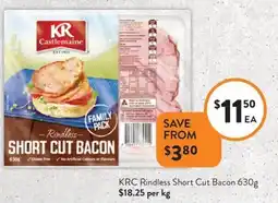 KRC Rindless Short Cut Bacon