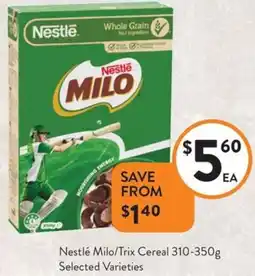 Nestlé Milo/Trix Cereal