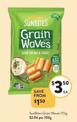 Foodworks SunBites Grain Waves offer