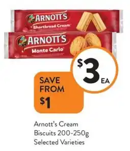 Foodworks Arnott's Cream Biscuits offer