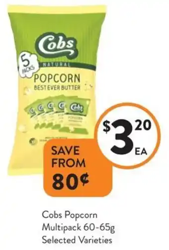 Foodworks Cobs Popcorn Multipack offer