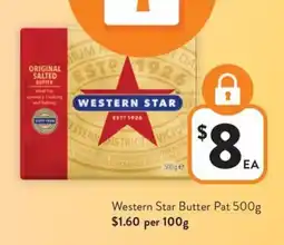 Foodworks Western Star Butter Pat offer