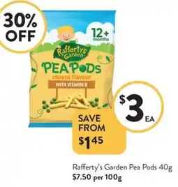 Foodworks Rafferty's Garden Pea Pods offer
