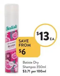 Foodworks Batiste Dry Shampoo offer