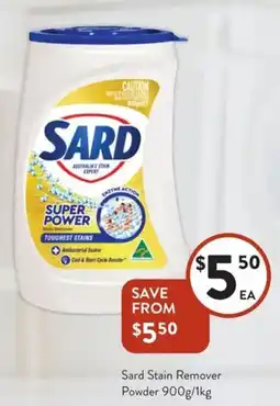 Foodworks Sard Stain Remover Powder offer
