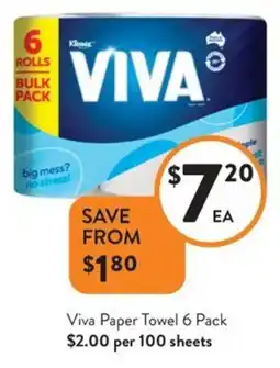 Foodworks Viva Paper Towel offer