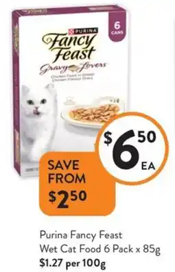 Foodworks Purina Fancy Feast Wet Cat Food offer