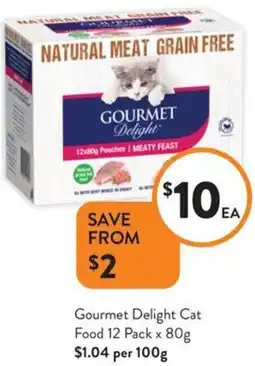 Foodworks Gourmet Delight Cat Food offer