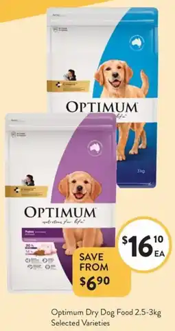 Foodworks Optimum Dry Dog Food offer