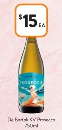 Foodworks De Bortoli KV Prosecco offer