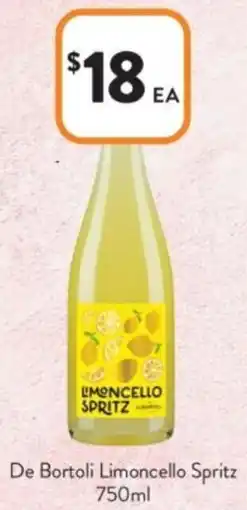 Foodworks De Bortoli Limoncello Spritz offer
