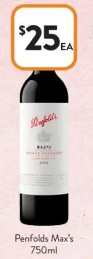 Foodworks Penfolds Max's offer