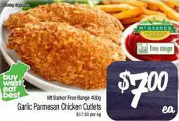 Garlic Parmesan Chicken Cutlets