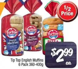 Foodworks Tip Top English Muffins offer