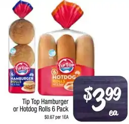 Foodworks Tip Top Hamburger or Hotdog Rolls offer