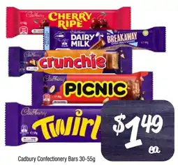 Foodworks Cadbury Confectionery Bars offer