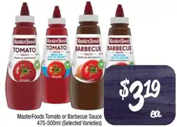 Foodworks MasterFoods Tomato or Barbecue Sauce offer