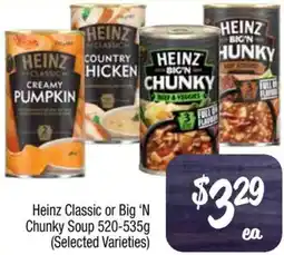 Foodworks Heinz Classic or Big 'N Chunky Soup offer