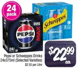 Foodworks Pepsi or Schweppes Drinks offer