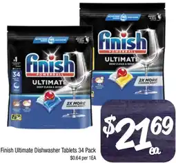 Foodworks Finish Ultimate Dishwasher Tablets offer