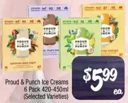 Foodworks Proud & Punch Ice Creams offer
