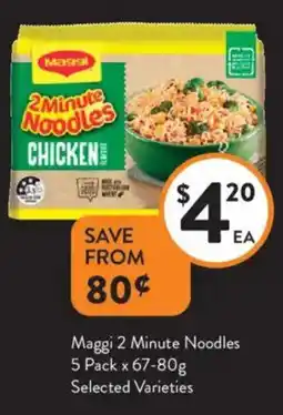 Foodworks Maggi 2 Minute Noodles offer