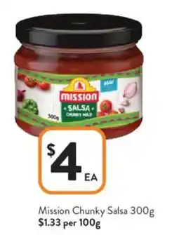 Foodworks Mission Chunky Salsa offer